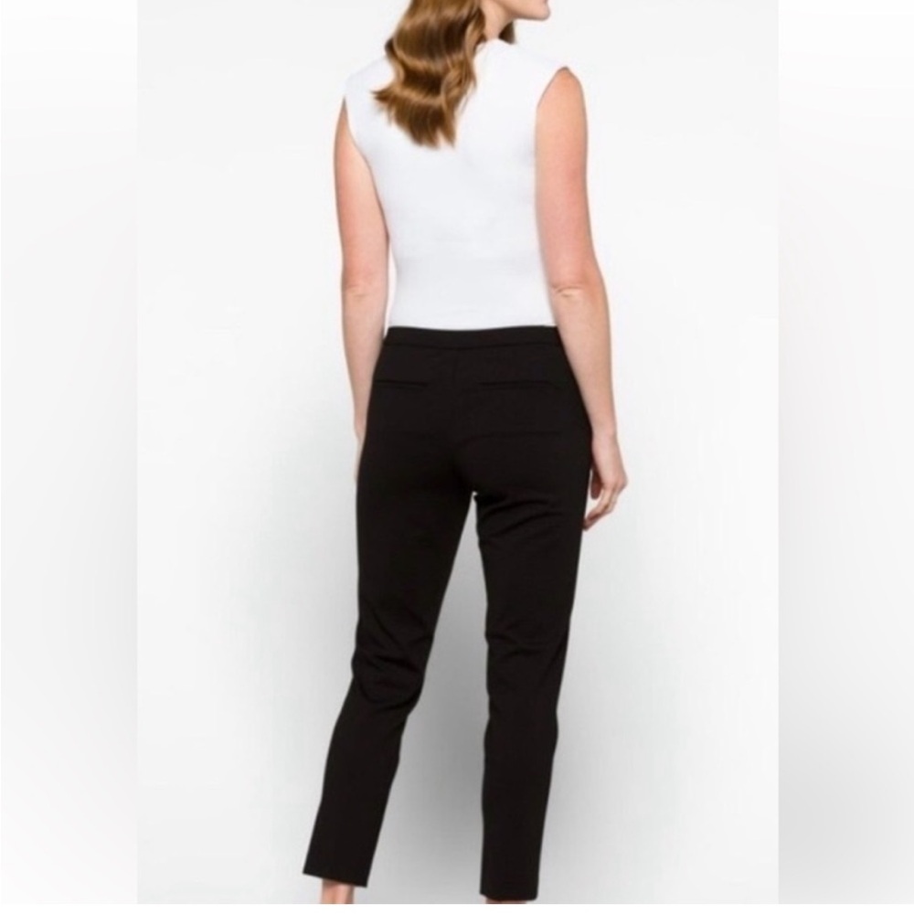 NWT Liverpool Tyler Textured Black Trousers with Elastic Waist Sz 10/30 - Picture 2 of 10